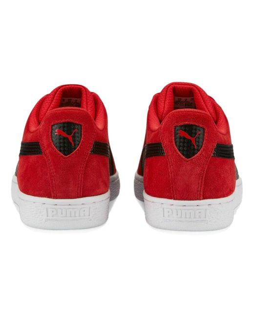 PUMA Red Suede X Scuderia Ferrari 'Shield for men