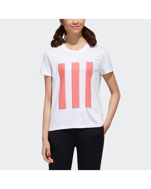 Adidas White (Wmns) Neo Cs Tee 1 Casual Sports Breathable Short Sleeve