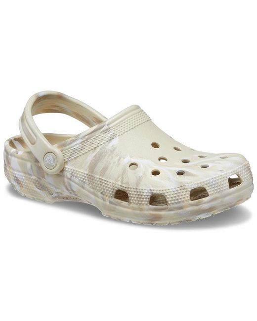 CROCSTM White Classic Marbled Clog 'Bone & Multi' for men