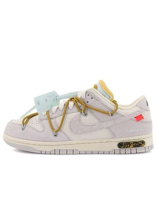 Nike White X Off- Dunk Low 'Lot 37 Of 50' for men