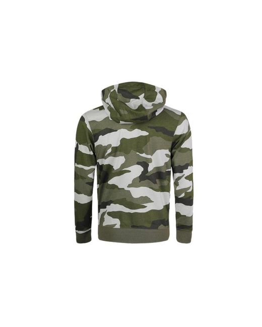 Nike Green Camouflage Street Style Long Sleeves Hoodies for men