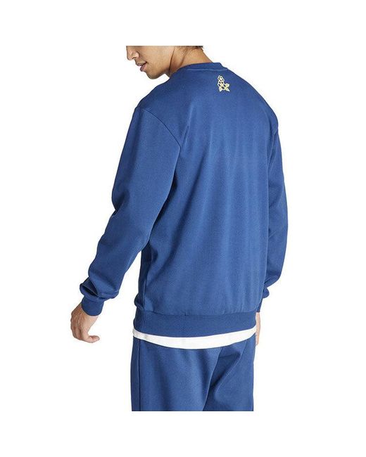 Adidas Blue Arsenal Cultural Story Crew Sweatshirt Asia Sizing 'Mystery' for men