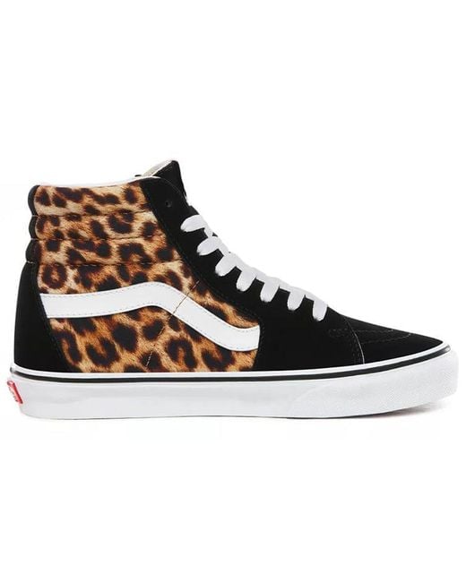 Vans Black Sk8-Hi 'Leopard' for men