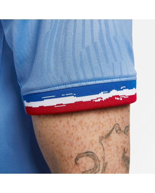 Nike Blue Dri-Fit Fff 2023 Stadium Home Soccer Jerseys 'Sky' for men