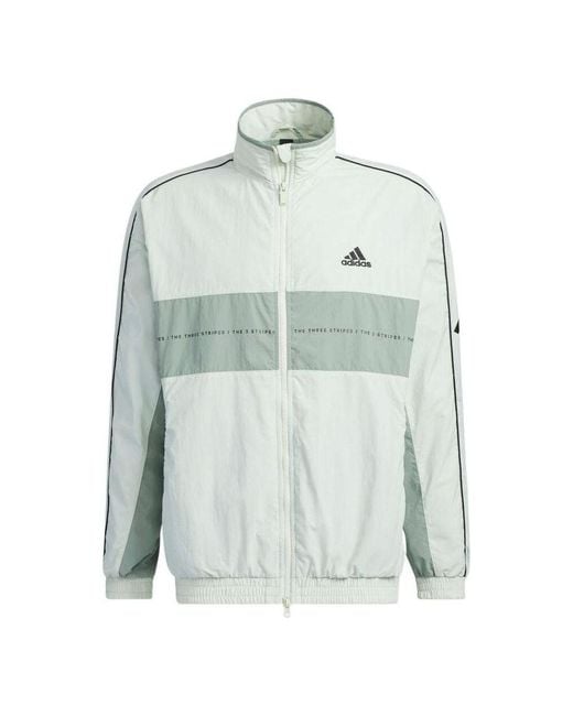 Adidas Green Oversized Fit Woven Jacket for men