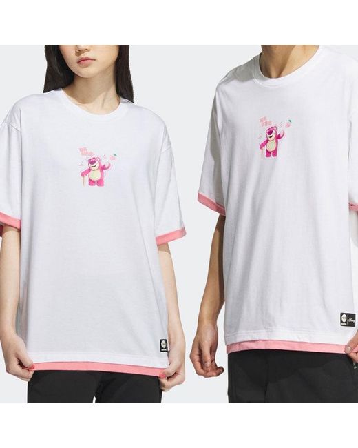 Adidas White Lotso T-Shirts for men