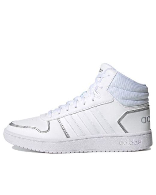 Adidas Neo Hoops 2.0 Mid White | Lyst