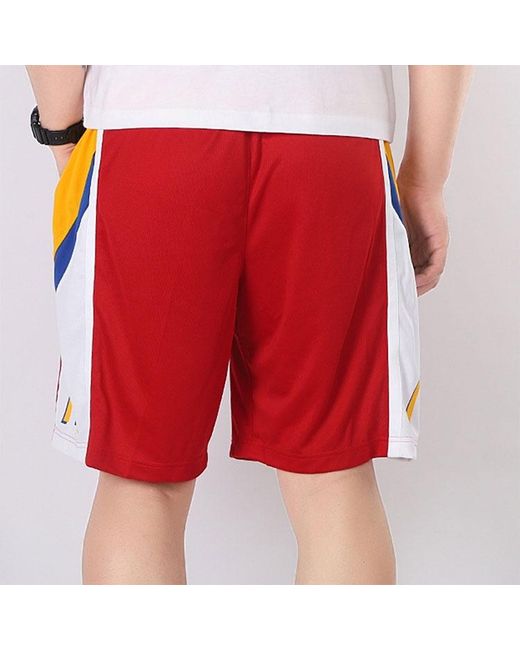 Adidas Red Loose Sports Breathable Shorts for men
