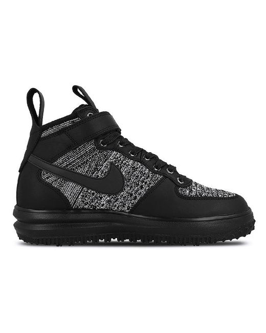 Nike Black (Wmns) Lunar Force 1 Flyknit Workboot 'Oreo'