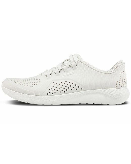 CROCSTM White Literide Shoes 'Triple Whtie' for men