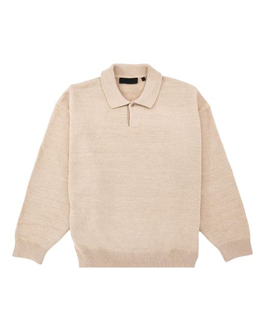 Fear Of God Natural Fw23 Knit Polo Shirt for men
