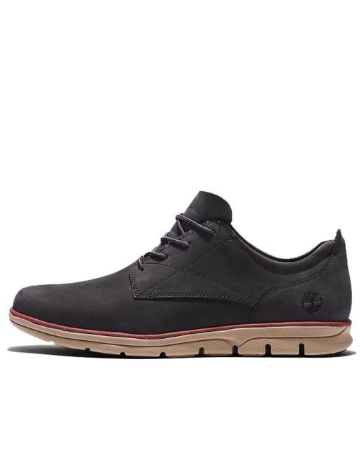 Timberland Black Bradstreet Leather Oxford Shoes for men