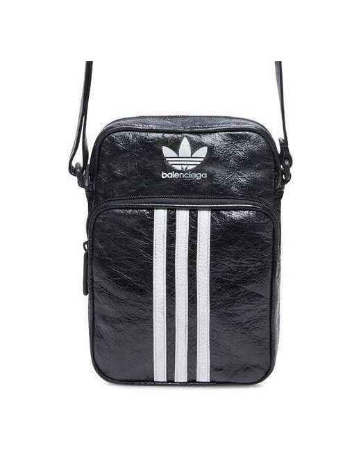 Balenciaga Black X Adidas Small Crossbody Messenger Bag for men