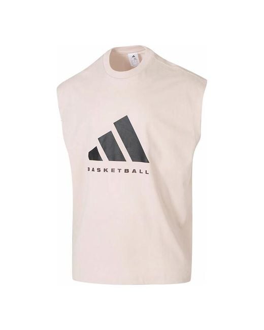 Adidas Pink Basketball Vest for men