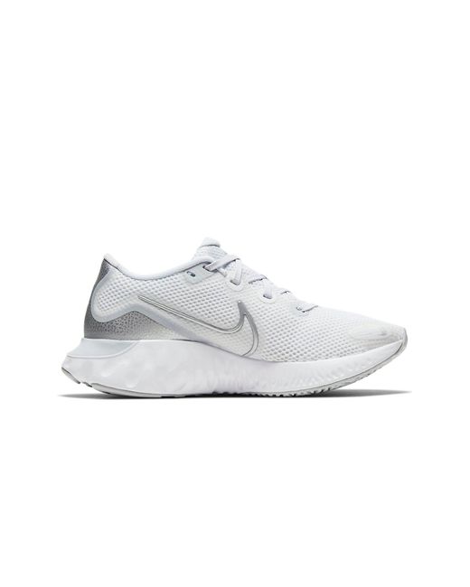 Nike White (Wmns) Renew Run Metallic'