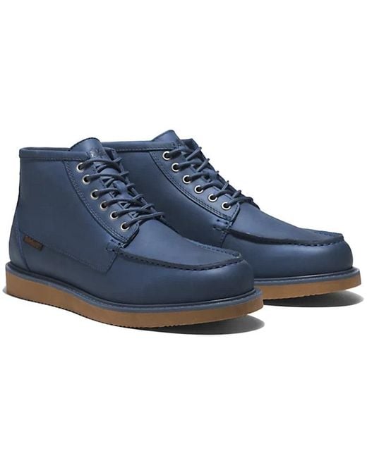 Timberland Blue Newmarket Ii Moc Toe Chukka Boots Nubuck' for men