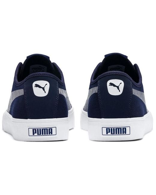 PUMA Blue Bari Stylish Retro Low Top Casual Skate Shoes for men