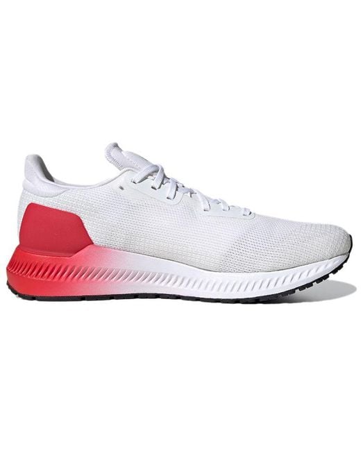Adidas White Solar Blaze Wear-Resistant Low Tops for men
