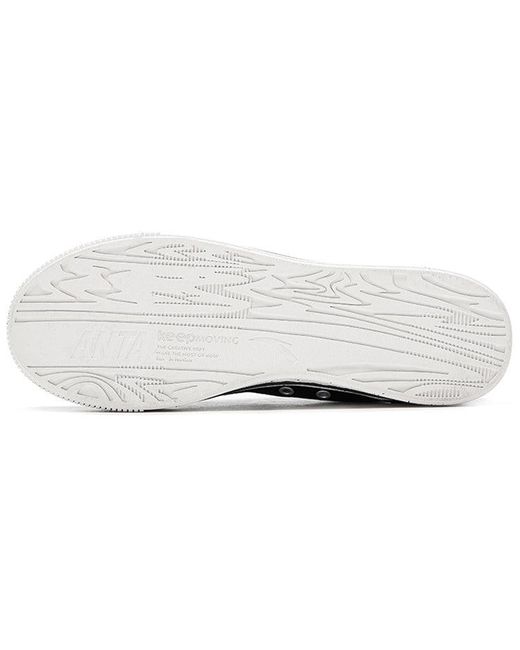 Anta Black X Snoopy High Top Canvas Shoes for men