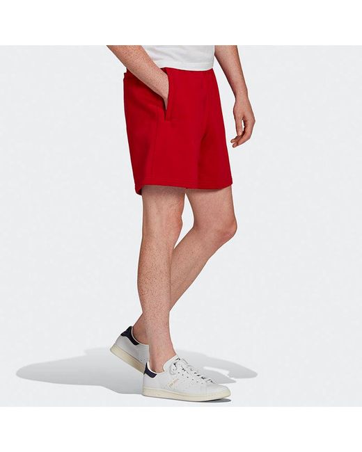 Adidas Red Loose Lacing Sports Shorts for men
