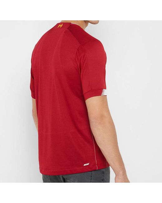 New Balance Red Liverpool Home Soccer Jersey Fan Edition Asia Sizing for men