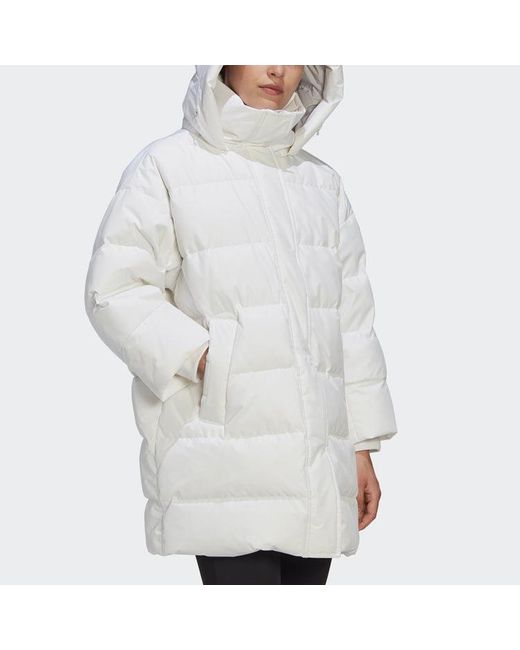 Adidas White (Wmns) Oversize Down Jackets