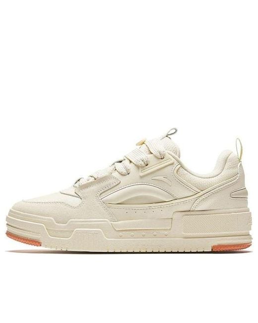 Anta White Skateboarding Series Sneakers Sugar Toast' for men