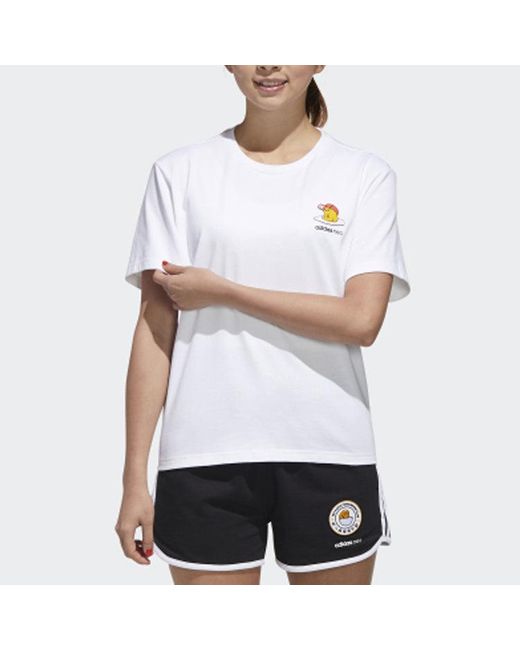 Adidas White (Wmns) Neo Gdtm Bf Tee Crossover Sports Short Sleeve