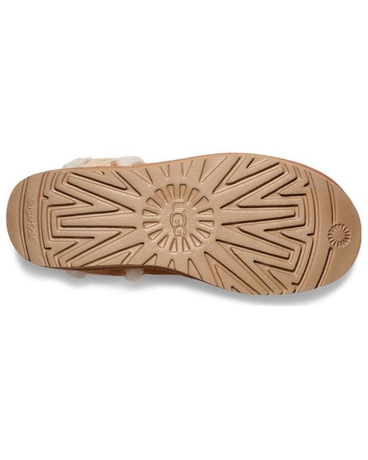 Ugg Brown (Wmns) Classic Mini Shearling Logo 'Chestnut'