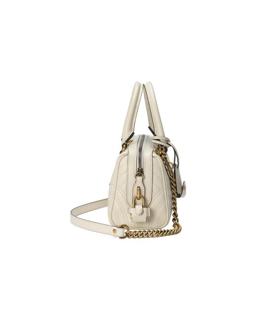 Gucci Natural (Wmns) Gg Marmont Small Top Handle Bag