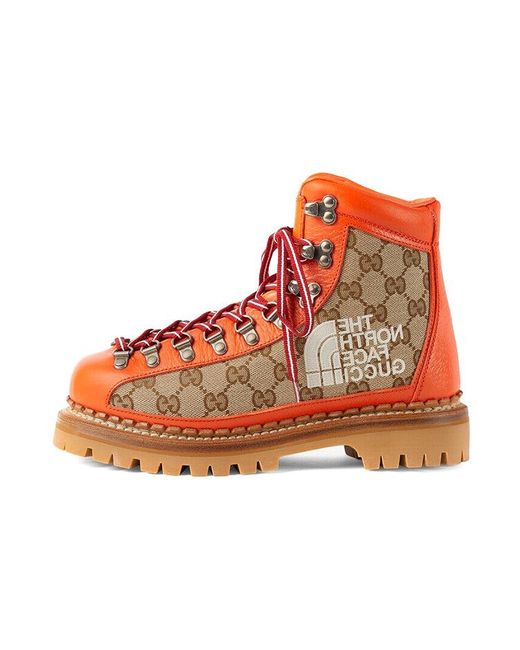 Gucci Red X North Face Boots