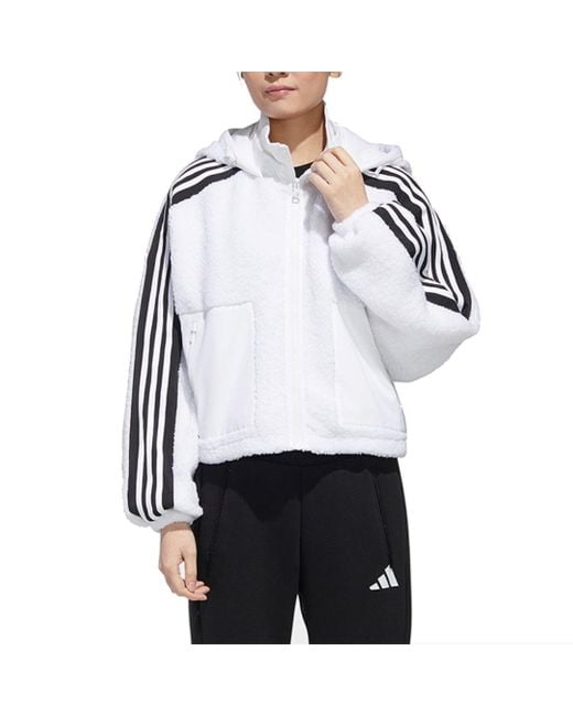 Adidas White (Wmns) Urban Boa Short Knitted Jacket
