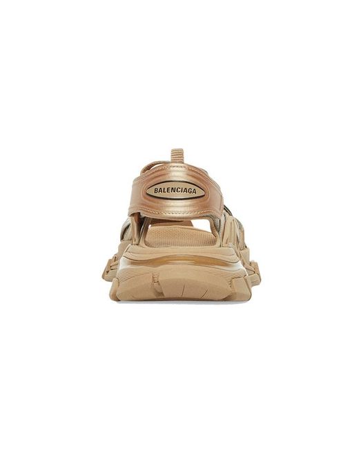 Balenciaga Brown Track Sandals for men