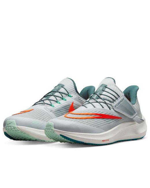 Nike Blue Air Zoom Pegasus 39 Flyease 'Pure Platinum Total' for men