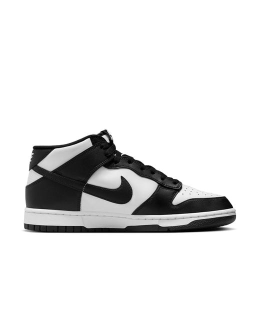 Nike Black Dunk Mid 'Panda' for men