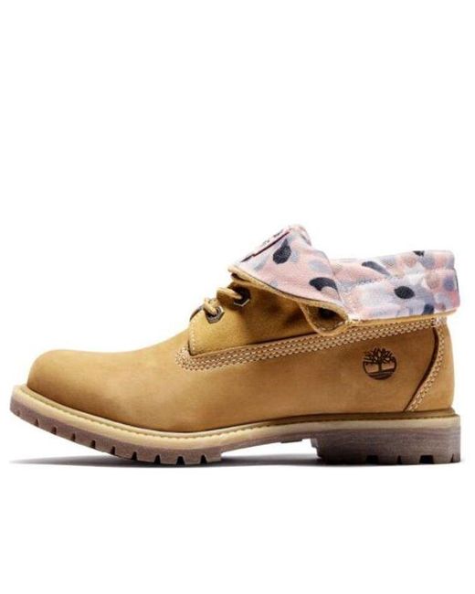 Timberland Brown Roll Top Boots Basic