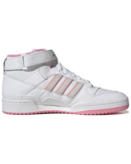 Adidas White Maxallure Skateboards X Lil Dre X Forum 84 Mid Adv 'Think Beautiful Thoughts' for men