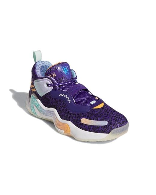 Adidas Blue D.O.N. Issue 3 Gca 'Playground Hoops' for men