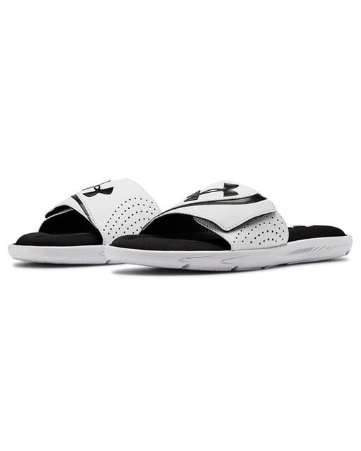 Under Armour White Ignite 6 Slide for men