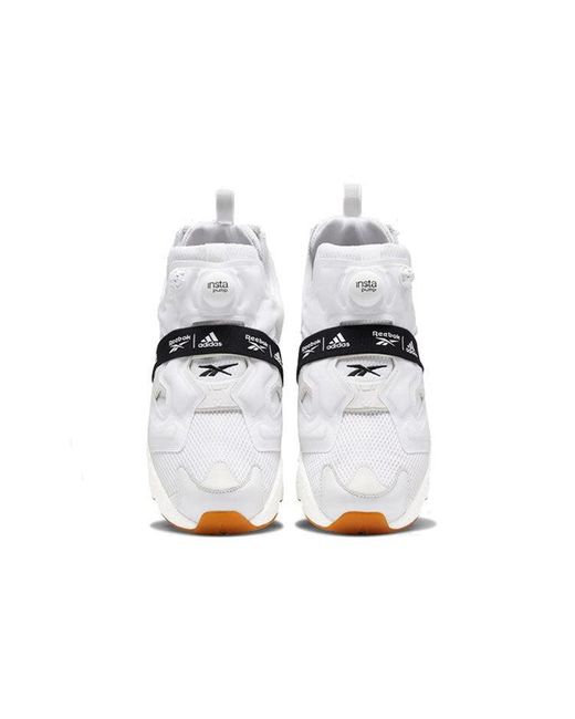 Reebok White Instapump Fury X Boost Gum' for men