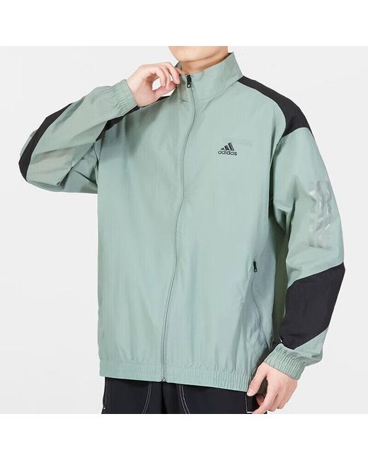 Adidas Blue St Gf Mh Woven Jackets for men