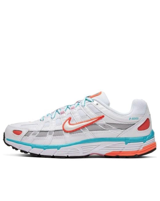 Nike White (Wmns) P-6000 'Oracle Aqua'