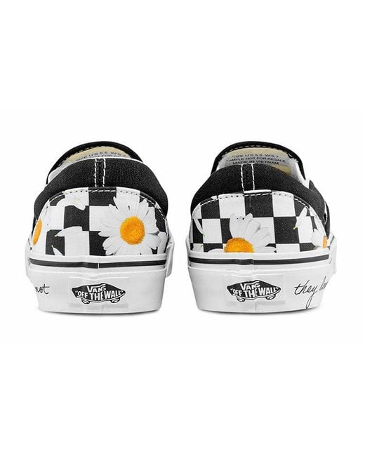 Vans White Classic Slip-On 'Love Me, Love Me Not' for men