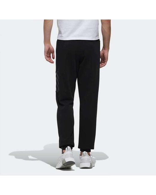 Adidas Black Neo Logo Cozy Casual Bundle Feet Sports Pants for men