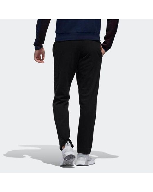 Adidas Black Neo Casual Sports Knit Long Pants for men