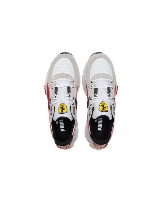 PUMA White Scuderia Ferrari X Wild Rider Rosso Corsa' for men