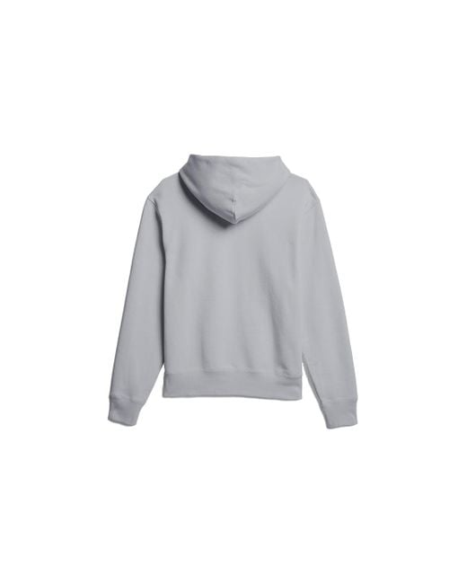 Adidas Gray Originals X Pw Basics Hood Embroidered Monogrammed Hooded Sweater