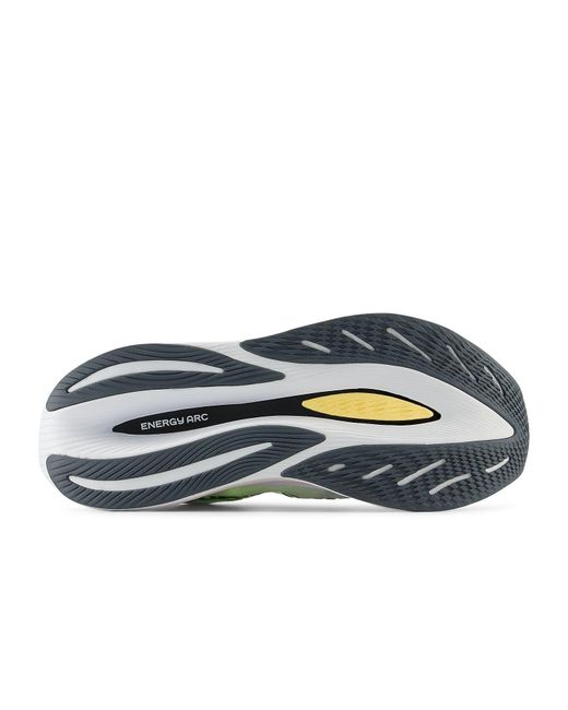 New Balance White Fuelcell Supercomp Trainer V2 Lime Hot Mango' for men