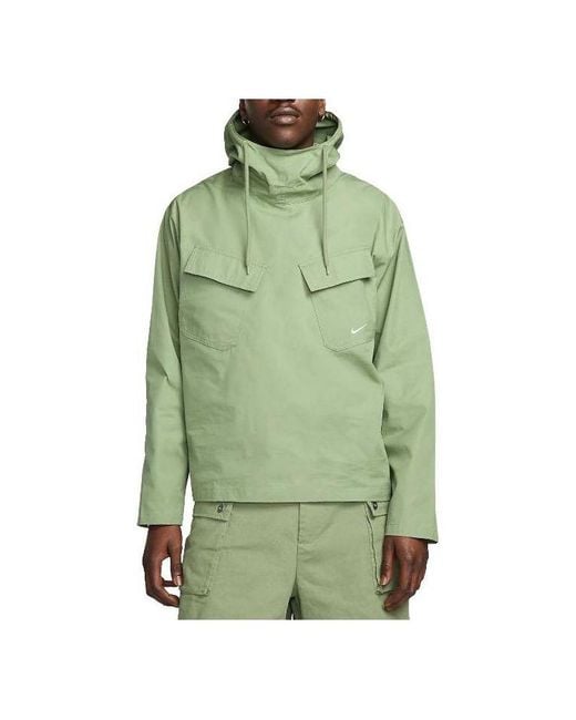 Nike Green Life Woven Pullover Field Jacket 'Oil' for men