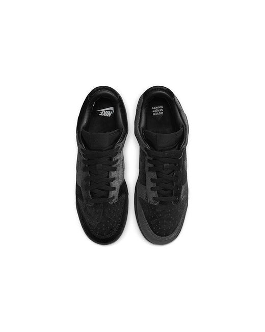 Nike Black X Dover Street Market Dunk Low Velvet' for men